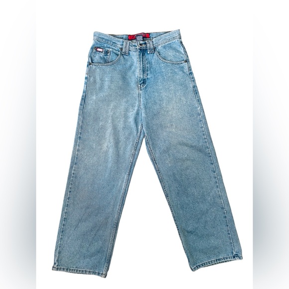 Mecca Vintage Y2K Baggy Wide Leg Carpenter Skater Urban High Rise Denim Jeans